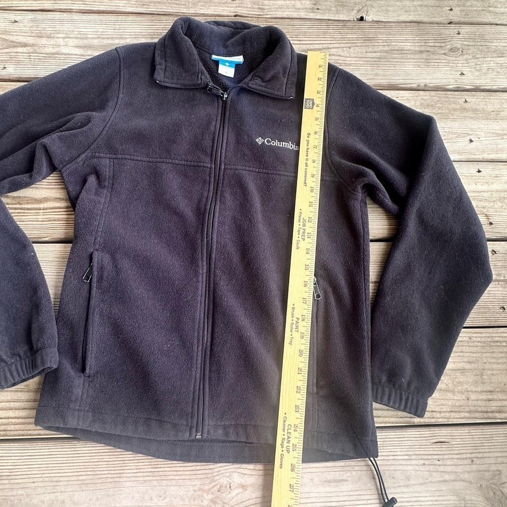 Columbia Black Full Zip performance Fleece Jacket - Picture 7 of 8